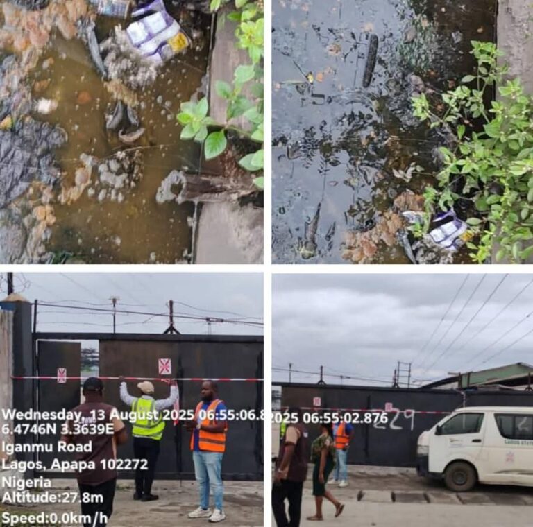 Lagos Wastewater Agency Seals Ijora Property Over Raw Sewage Discharge into Public Drains