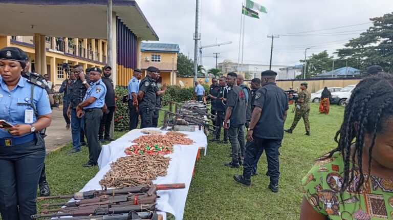 Rivers Police Nab 33 Suspects; Recover 115 Vehicles, Arms